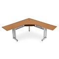 OFM L-Shaped Workstation 72 x 72 with 24 D Top, Maple (55177-MPL)
