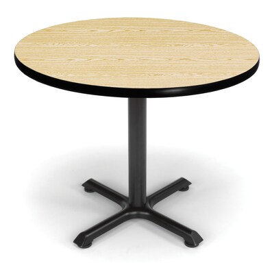 OFM X-Series 36 Round Conference Table, Oak (XT36RD-OAK)