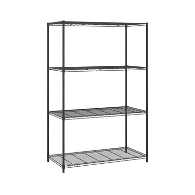 OFM Adjustable Wire Shelving Unit 36 x 72, 18 Deep, in Black (S367218-BLK)