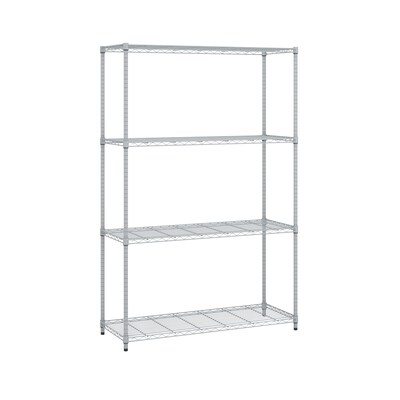 OFM Adjustable Wire Shelving Unit 48 x 72, 18 Deep, in Silver (S487218-SLVR)