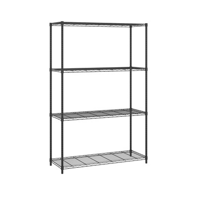 OFM Adjustable Wire Shelving Unit 48 x 72, 18 Deep, in Black (S487218-BLK)