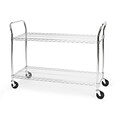 OFM Core Collection X5 Series Heavy Duty 18 X 48 Mobile Utility Cart, in Silver (SHCART1848)