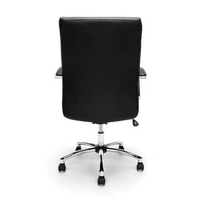 OFM Essentials SofThread Leather Conference Chair, Black (E1003)