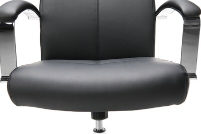 OFM Essentials SofThread Leather Conference Chair, Black (E1003)