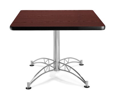 OFM Multi-Purpose Table with Steel Base, 36Dia., Mahogany (811588017607)