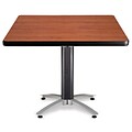 OFM Multi-Purpose Table with Metal Mesh Base, 42D x 42W, Cherry (KMT42SQ-CHY)