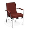 OFM Comfort Class Guest Chair, 35 Height, 29 Width, 25 Length, Burgundy (Pack of 4) (300-XL-4PK-3165)