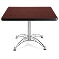 OFM Multi-Purpose Table with Metal Mesh Base, 36Dia., Cherry (KMT36RD-CHY)