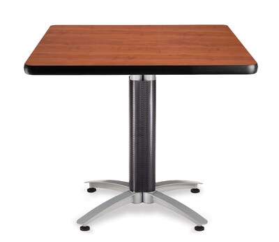 OFM Multi-Purpose Table with Metal Mesh Base, 36D x 36W, Cherry (KMT36SQ-CHY)