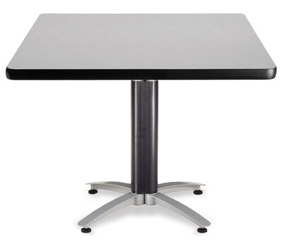 OFM Multi-Purpose Table with Metal Mesh Base, 42D x 42W,Gray Nebula (KMT42SQ-GRYNB)