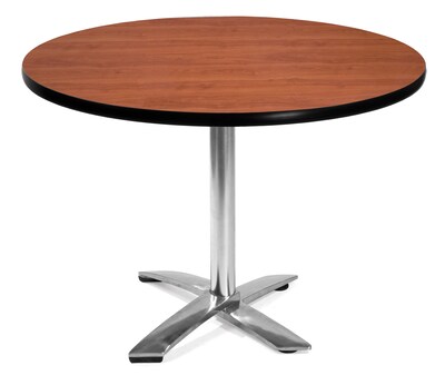 OFM Flip-Top Multi-Purpose Table, 42Dia, Cherry (811588010110)
