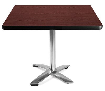 OFM Core Collection Cafe Table with Chrome Base, 24Dia., Grey Nebula (CCLT24RD-GRYNB)