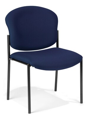 OFM Armless Stack Chair, Navy (408-804)