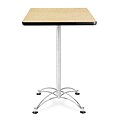 OFM Multi-Purpose Table with Steel Base, 36D x 36W, Oak (845123006344)