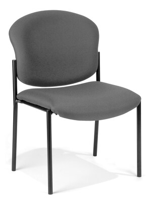 OFM Armless Stack Chair, Gray (408-801)