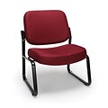 OFM Big and Tall Guest/Reception Chair, Wine (409-803)