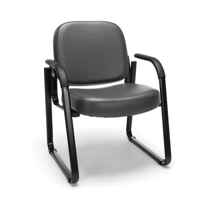 OFM Vinyl Guest Chair, Charcoal (403-VAM-604)