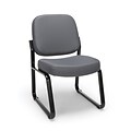 OFM Fabric Armless Guest and Reception Chair, Gray (405-801)
