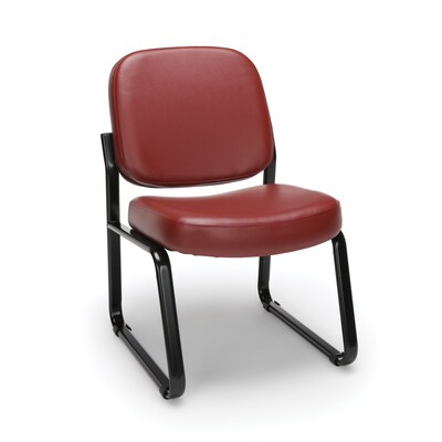 OFM Model 405-VAM Vinyl Reception Sets Chair, Wine (405-VAM-603)