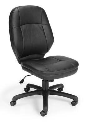 OFM Stimulus Series Faux Leather Executive Chair, Black (521-LX-T)