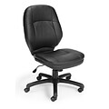 OFM Stimulus Series Faux Leather Executive Chair, Black (521-LX-T)