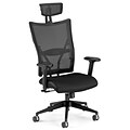 OFM™ Talisto Series Leather Executive Chair With Mesh High-Back, Black