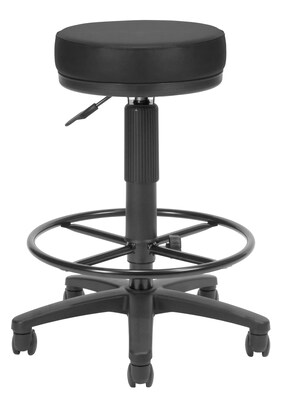 OFM Anti-Bacterial Utility Stool with Drafting Kit, Black (902-VAM-DK-606)