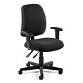 OFM Posture 118-2-AA-805 Fabric Task Chair with Arms, Black