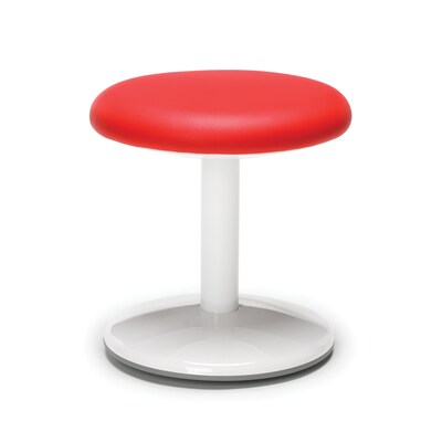 OFM Orbit Active Adjustable Stool - 14 Tall Vinyl Backless Stool, Red (2814-ATV-V-RED)