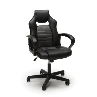 Essentials by OFM Racing Style Gaming Chair, Gray (ESS-3083-GRY)