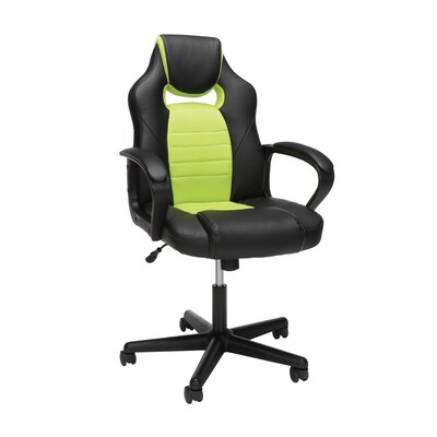 Essentials by OFM Racing Style Gaming Chair, Green (ESS-3083-GRN)