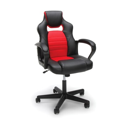Essentials by OFM Racing Style Gaming Chair, Red (ESS-3083-RED)