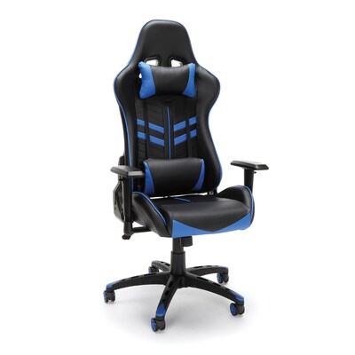 Essentials by OFM Racing Style Gaming Chair, Blue (ESS-6065-BLU)