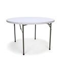 Essentials by OFM 48 Round Folding Utility Table, White (ESS-5048R-WHT)