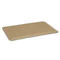 Essentials by OFM 30 x 20 Rectangular Anti-Fatigue Comfort Mat for Carpet & Hard Surface, Tan, PVC (ESS-8810-TAN)