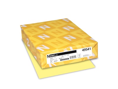 Exact Index 110 lb. Paper, 8.5 x 11, Canary, Pack (WAU49541)