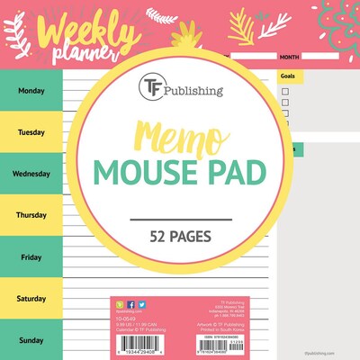 Tf Publishing Nondated Plan Me Weekly Memo Mouse Pad (20-1081)