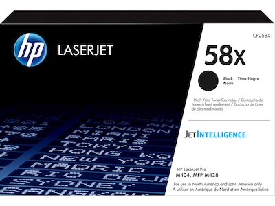 HP 58X Black High Yield Toner Cartridge (CF258X), print up to 10000 pages