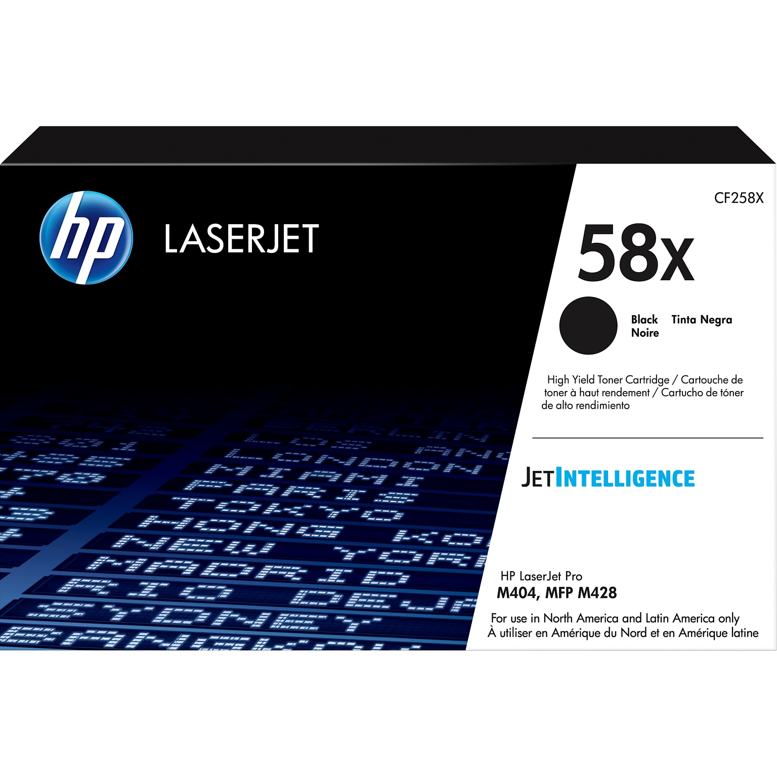 HP 58X Black High Yield Toner Cartridge (CF258X), print up to 10000 pages