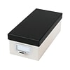Oxford Index Card File Box, 1000-Card Capacity, Marble White/Black (OXF 406350)