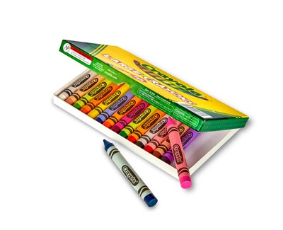 Crayola Large Crayons, Assorted Colors,16 Per Box (52-0336)