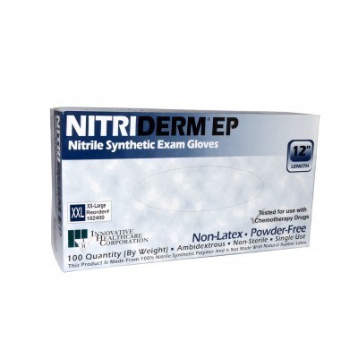Innovative Nitriderm™ Ep Nitrile Synthetic Powder-Free Exam Gloves; XXL, 100/Box (101710BX)