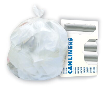 Heritage AccuFit 55 Gallon Industrial Trash Bag, 40 x 53, Low Density, 0.9 Mil, Clear (H8053TC R01