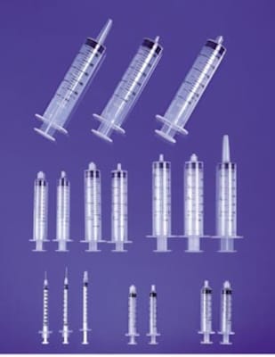 Exel Luer Lock Syringe, 3cc, 1000/Case (26200)