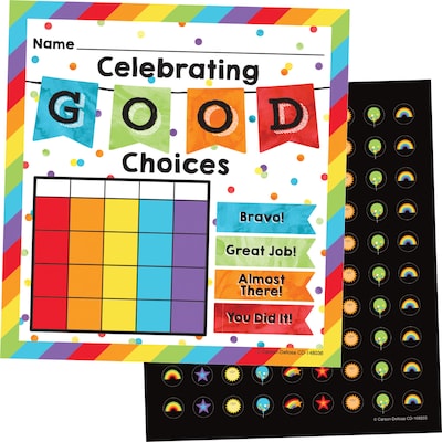 Carson-Dellosa Celebrate Learning Mini Incentive Charts, 660 Pieces Per Pack (148036)