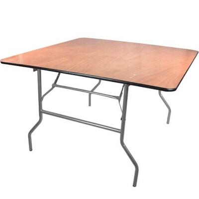 Advantage 4 ft. Square Wooden Folding Banquet Table  (FTPW-4848-05)