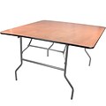 Advantage 4 ft. Square Wooden Folding Banquet Table  (FTPW-4848-05)