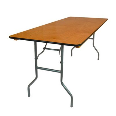 Advantage 8 ft. Wood Folding Banquet Table  (FTPW-3096-05)