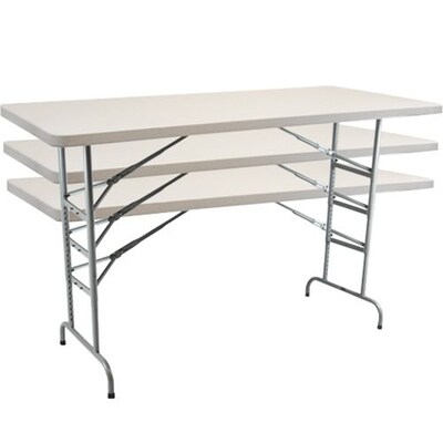 Advantage 6 ft. Adjustable Height Folding Table 30"x72" (ADV3072-ADJ-05)
