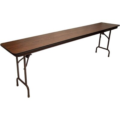 Advantage 8 ft. High Pressure Laminate Folding Training Table 18x96  (MEW-1896-WB-05)